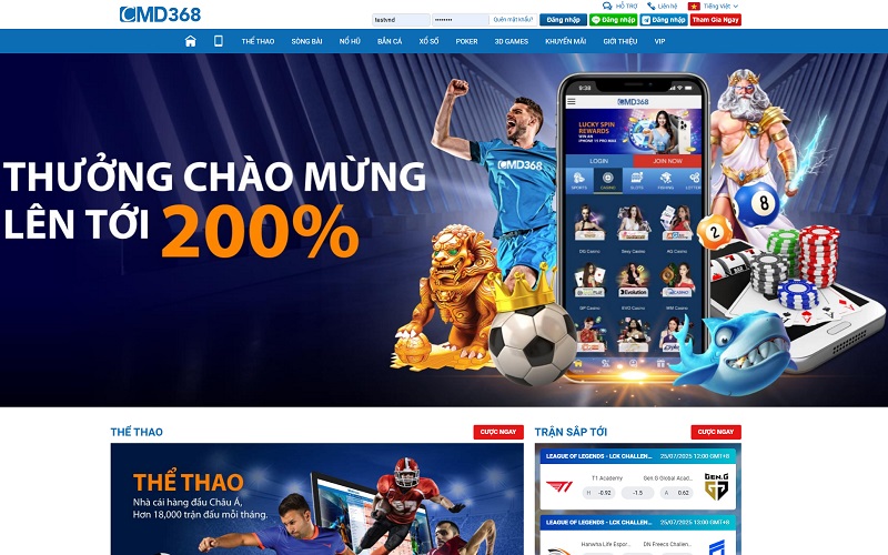 Giới thiệu về CMD368 & trò chơi chủ đạo Esports